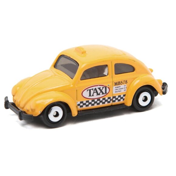 Vintage Matchbox VW Beetle Taxi Die Cast Car 2002 Yellow Toy Collectible - Picture 1 of 5